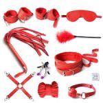 BDSM Sex Bondage Leather Collar Bondage Kit for Couples 10 Pcs Set